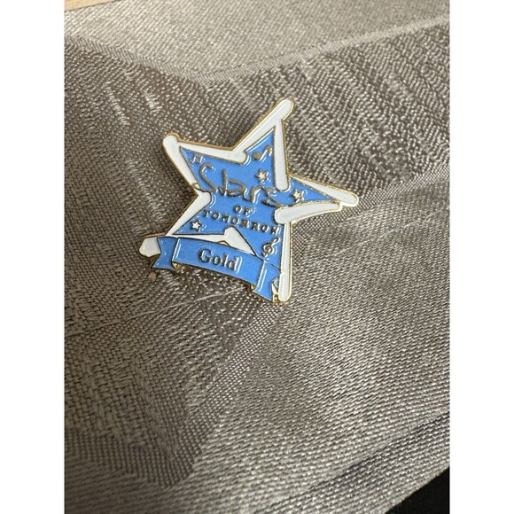 Stars Of Tomorrow High Gold Achievement Pin Honor Roll Lapel Pinback - Picture 1 of 10